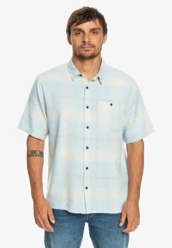 Quiksilver SHADOW LIGHT CHECK - Hemd - Celestial Blue Shadow