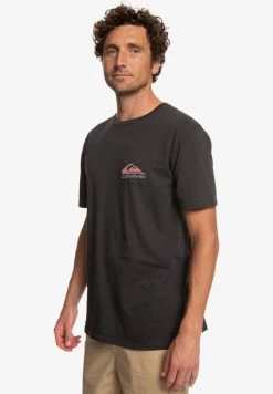 Quiksilver PASTIME PARADISE - T-Shirt Print - Black -Quiksilver 22f5d114d6624e61a90f2807aa282e29