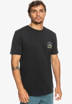 Quiksilver THE ORIGINAL BARREL SS - T-Shirt Print - Black -Quiksilver 25e3d27de69a4ee0b56d324f5c5befe6