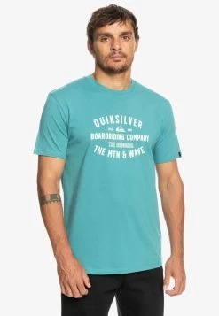 Quiksilver QS SURF LOCKUP - T-Shirt Print - Brittany Blue -Quiksilver 2cede302ba08478e8128e60ffb50461e