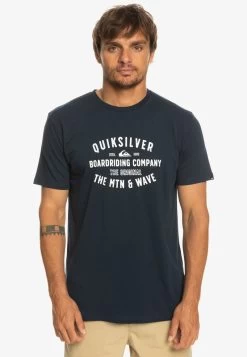 Quiksilver QS SURF LOCKUP - T-Shirt Print - Navy Blazer