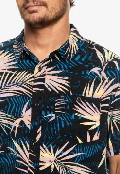 Quiksilver RIPPED UP - KURZÄRMLIGES - Hemd - Black Rippedup -Quiksilver 340c6464111941f2a3427e166013a839