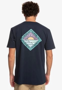 Quiksilver SCENIC JOURNEY - T-Shirt Print - Navy Blazer