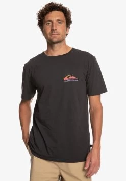 Quiksilver PASTIME PARADISE - T-Shirt Print - Black -Quiksilver 3c3f1311e604437fb343b329382e4ef1