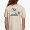 Quiksilver NEW TRIBE - T-Shirt Print - Birch -Quiksilver 4cc6940282a4412cb968a29ac49a7cf9