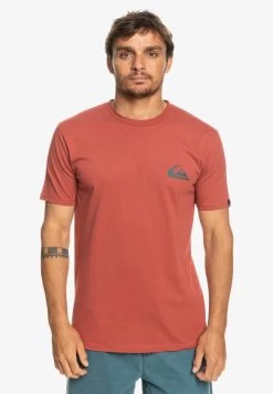 Quiksilver MW MINI LOGO - T-Shirt Print - Marsala