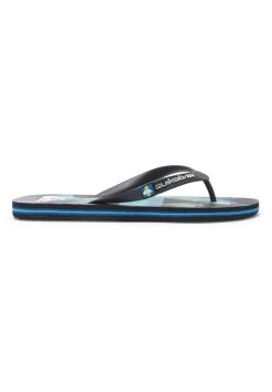 Quiksilver MOLOKAI ART - Zehentrenner - Black Black Blue -Quiksilver 5aae4206fafd424dbaea65c1a14bdd58