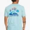 Quiksilver PASTIME PARADISE - T-Shirt Print - Sky Blue -Quiksilver 5c2d2cec69924af3a84e700258e51ec0