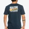 Quiksilver RETRO FADE SS - T-Shirt Print - Navy Blazer -Quiksilver 5ec94570d00a429c84b8d0d3ec7a0e80