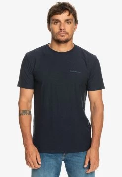 Quiksilver SLUB ROUNDNECK - T-Shirt Basic - Navy Blazer