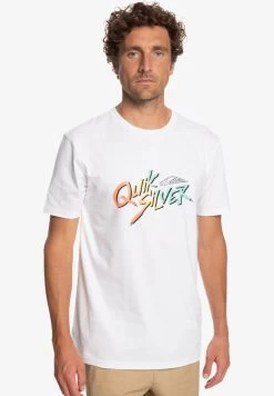Quiksilver Signature Move - T-Shirt Print - White 12 Quiksilver Signature Move - T-Shirt Print - White -Quiksilver 6959a5df37374f929a175c265e97e3f0 1
