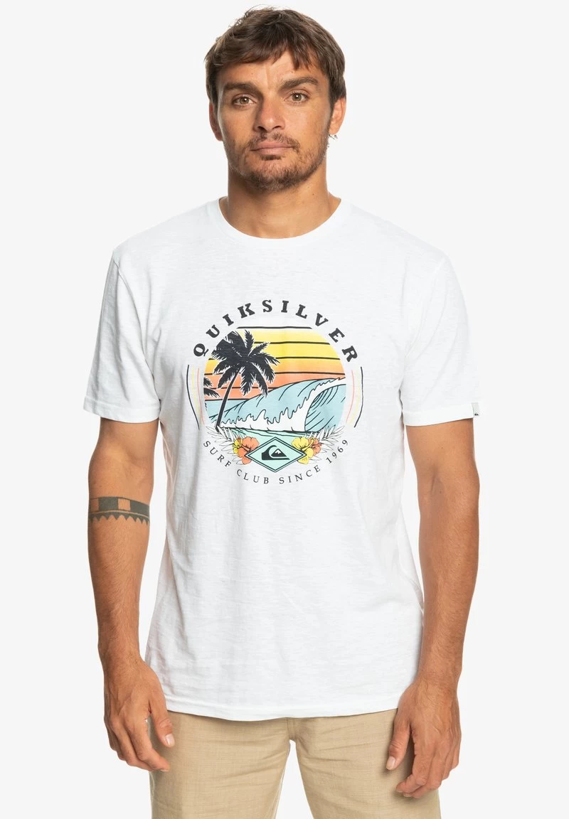 Quiksilver Surf Club - T-Shirt Print - White 3 Quiksilver Surf Club - T-Shirt Print - White