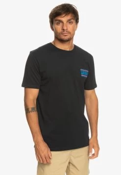 Quiksilver WARPED FRAMES SS - T-Shirt Print - Black -Quiksilver 6db5e2cc756d4fcdbef4b126e8bbd25c