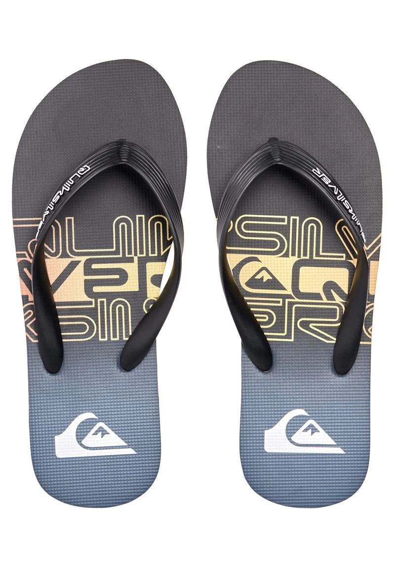 Quiksilver MOLOKAI WORDBLOCK - Zehentrenner - Black Black Orange 5 Quiksilver MOLOKAI WORDBLOCK - Zehentrenner - Black Black Orange – Bild 3