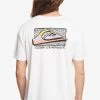 Quiksilver RETRO FADE SS - T-Shirt Print - White -Quiksilver 7952d20e236e4a0da005bbe701d1ed56