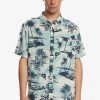 Quiksilver AIRFLOW - KURZÄRMLIGES - Hemd - Beach Glass Airflow -Quiksilver 79878be5e332444293920f9fd83b80a0 1