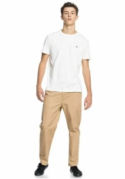 Quiksilver ESSENTIALS - T-Shirt Basic - Antique White