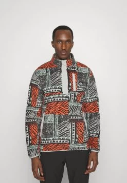 Quiksilver NO DESTINATION HALF SNAP - Fleecepullover - Fresh Salmon Blown Out