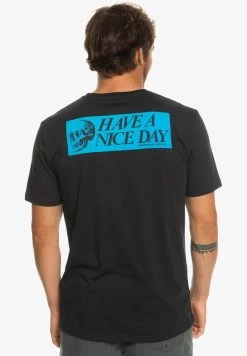 Quiksilver NICE DAYS SS - T-Shirt Print - Black -Quiksilver 8e91f1bc6fe9474ba1821bf02c89d73d