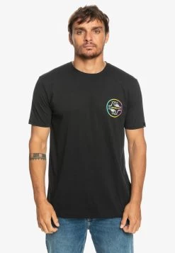 Quiksilver CORE BUBBLE SS - T-Shirt Print - Black -Quiksilver 8f33ec43f1e94502ae94b519320df2be