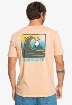Quiksilver QS BUBBLE STAMP - T-Shirt Print - Cafe Creme