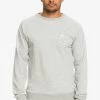 Quiksilver ESSENTIALS RAGLAN - Sweatshirt - Light Grey Heather -Quiksilver 9bfca70f3d3140b49ed56acdd0f1db14