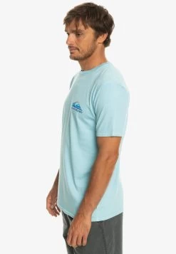Quiksilver PASTIME PARADISE - T-Shirt Print - Sky Blue -Quiksilver 9d8d5817994c4827a84030da96b09ac7