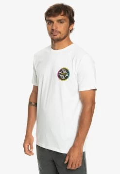Quiksilver CORE BUBBLE SS - T-Shirt Print - White -Quiksilver b8fcb601989145d8bd213b7572f4db3b