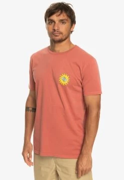 Quiksilver PLANET POSITIVE SS - T-Shirt Print - Marsala -Quiksilver bd89bb6d096a49a6be04aff256a9d470