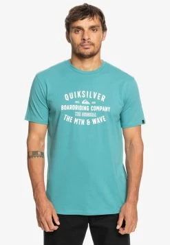 Quiksilver QS SURF LOCKUP - T-Shirt Print - Brittany Blue