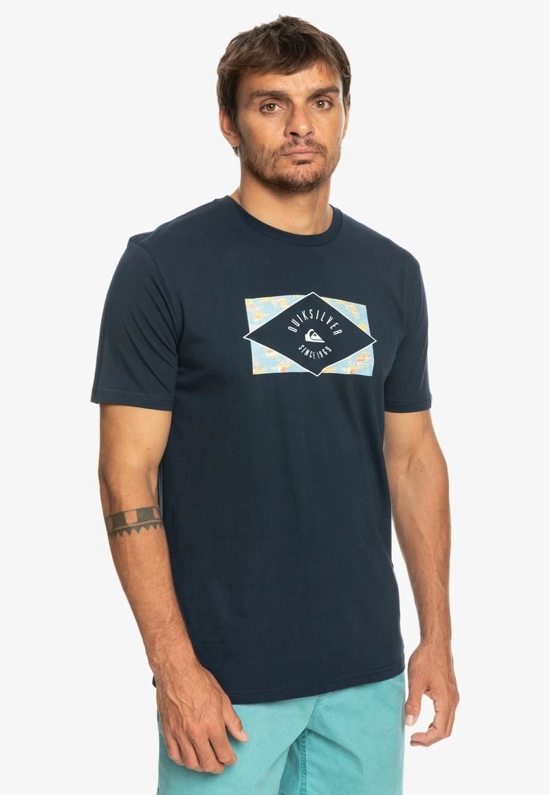 Quiksilver CIRCLED LINE SS - T-Shirt Print - Navy Blazer 6 Quiksilver CIRCLED LINE SS - T-Shirt Print - Navy Blazer – Bild 4