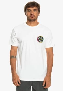 Quiksilver CORE BUBBLE SS - T-Shirt Print - White -Quiksilver e3bfc07f669045ed934d7ec095c839bd