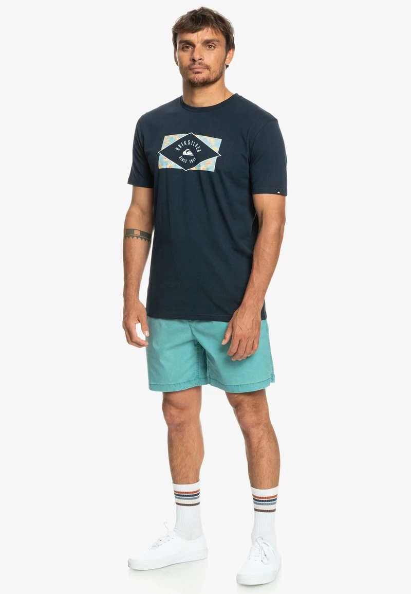 Quiksilver CIRCLED LINE SS - T-Shirt Print - Navy Blazer 4 Quiksilver CIRCLED LINE SS - T-Shirt Print - Navy Blazer – Bild 2