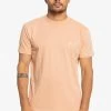 Quiksilver ESSENTIALS SS - T-Shirt Basic - Cafe Creme -Quiksilver fd2bcda67adc4afaae9400dff709f8fa