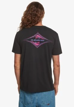 Quiksilver OMNI DIAMOND - POUR EQYZT07313 - T-Shirt Print - Black